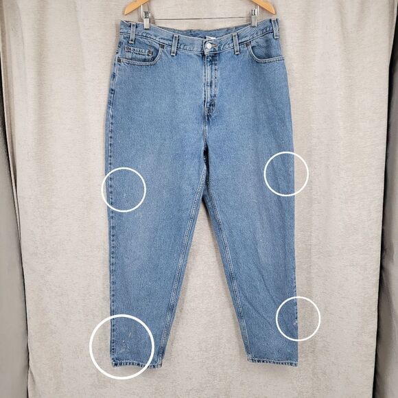 Levi's 550 Vintage Y2K Women's Plus Size 18 Relaxed Fit Tapered Leg Light Wash - Picture 10 of 13